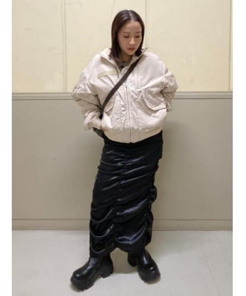リュクス  中綿 ロング スカート LAGUA GEM スカート LUSTER ロングスカート : ZOZOTOWN Yahoo!店
