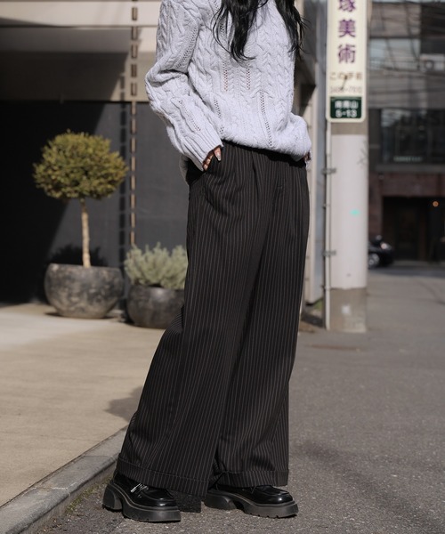 ROOP TOKYO スラックス パンツ バギーストレートワイド