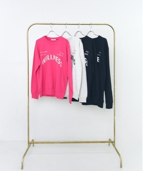トレーナー スウェット WELLNESS CS ウェルネスカットソー レディース Muel Chic トレーナー スウェット WELLNESS CS ウェルネス