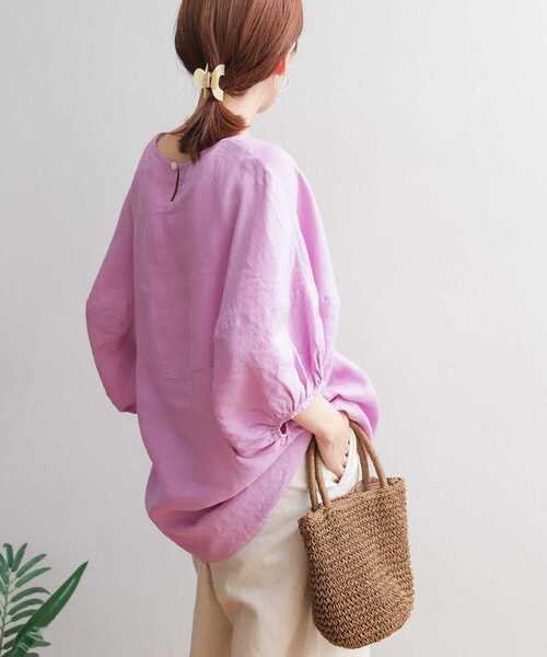 「URBAN RESEARCH DOORS」 7分袖チュニック MEDIUM ミント レディース