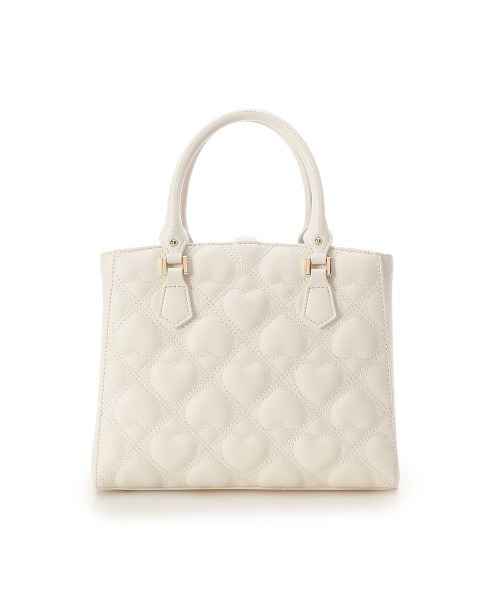 ハンドバッグ ハートキルトハンドバッグ ハートキルティングバッグ