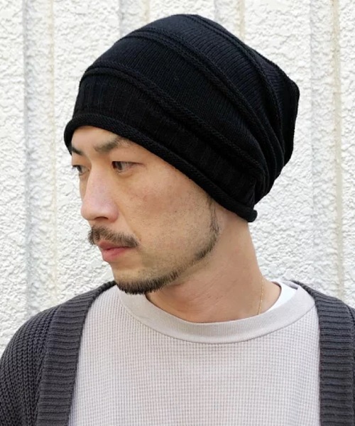 Basiquenti ニット帽 ニットキャップ 「Basiquenti」Line Big Gather