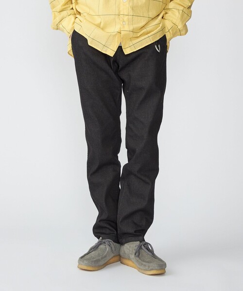 SHIPS / テーパード スリム チノパンツ / ブラック / SIZE30 SHIPS チノパン SHIPS: デニム ライク テーパード スリム