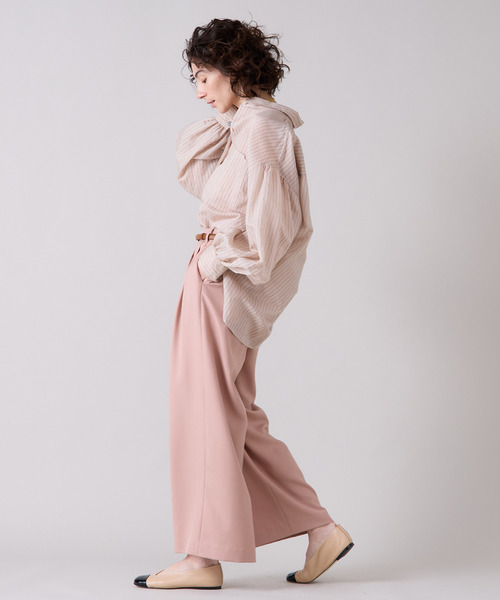 Liesse パンツ 3タックワイドパンツ レディース : ZOZOTOWN