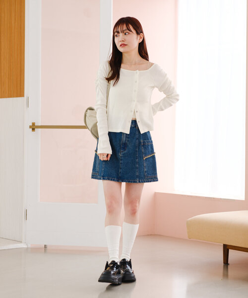 épine flower denim mini skirt | épine