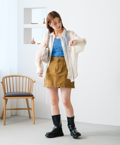 Kastane スカート 「新色追加/4色展開/セットアップ対応」台形