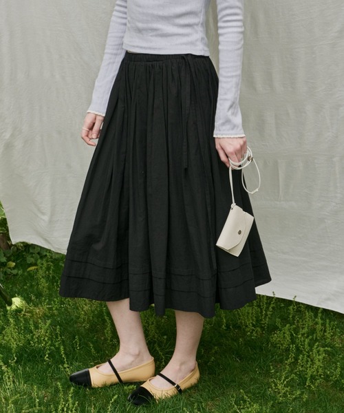 GIUNON スカート fluffy tuck skirt / フラッフィータックスカート