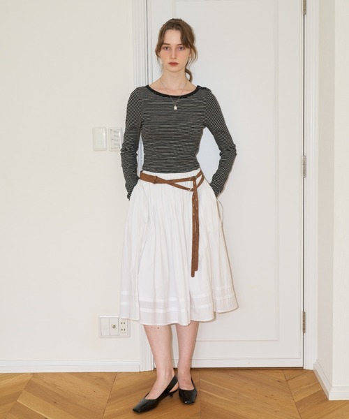 GIUNON スカート fluffy tuck skirt / フラッフィータックスカート