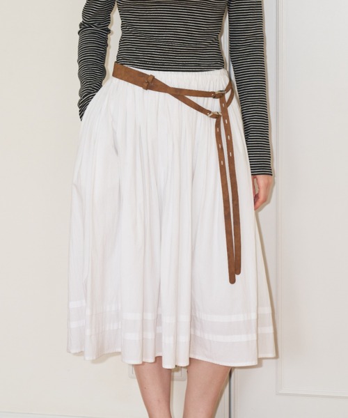 GIUNON スカート fluffy tuck skirt / フラッフィータックスカート