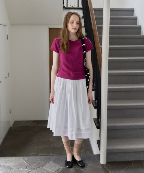 GIUNON スカート fluffy tuck skirt / フラッフィータックスカート
