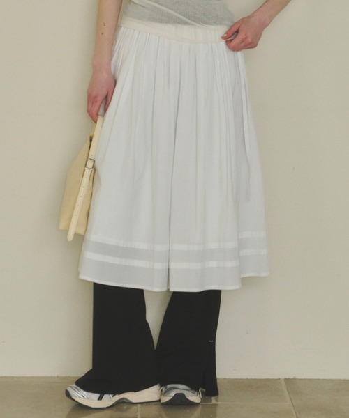 GIUNON スカート fluffy tuck skirt / フラッフィータックスカート