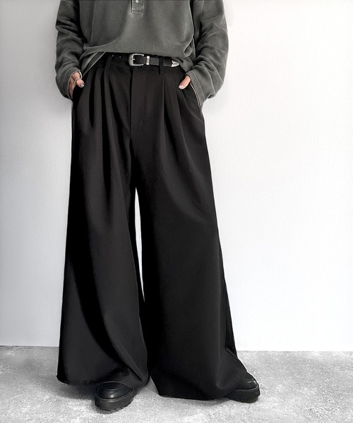 Classical Origin ワイドパンツ スラックス 3タック スーパーワイド