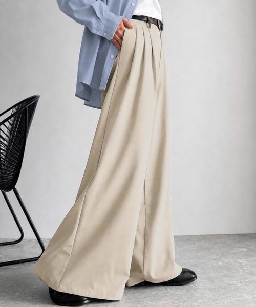 tilt the authentics ツータックスラックス 3 Classical Origin ワイドパンツ スラックス 3タック スーパーワイド