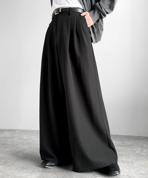 tilt the authentics ツータックスラックス 3 Classical Origin ワイドパンツ スラックス 3タック スーパーワイド