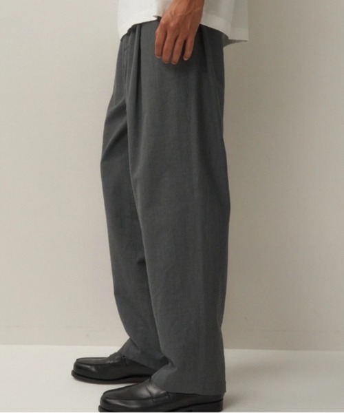 ATON 黒 コットンパンツ FRAMeWORK パンツ スラックス 【ATON/エイトン】MICRO COTTON