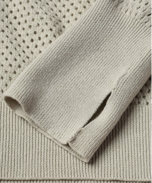 JieDa（ジエダ） カーディガン MESH ZIP CARDIGAN メンズ : ZOZOTOWN