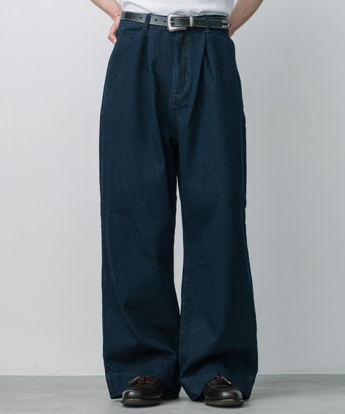 パンツ TUCK WIDE DENIM PANTS LURAKU ジーンズ 「LURAKU」 tuck wide denim pants / タック
