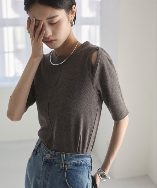 tシャツ Conpact cut tops　　コンパクトカットトップス レディース SLY（スライ）の「COMBI COMPACT CUT TOPS コンビ コンパクト