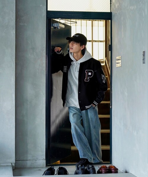 U.S. POLO ASSN.（ユーエスポロアッスン） スタジャン LARGE ブラック