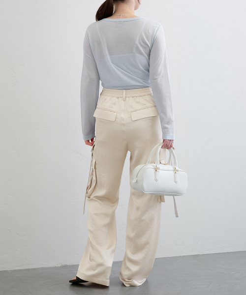 U by SPICK&SPAN カーゴパンツ サテンストリングロデオカーゴ