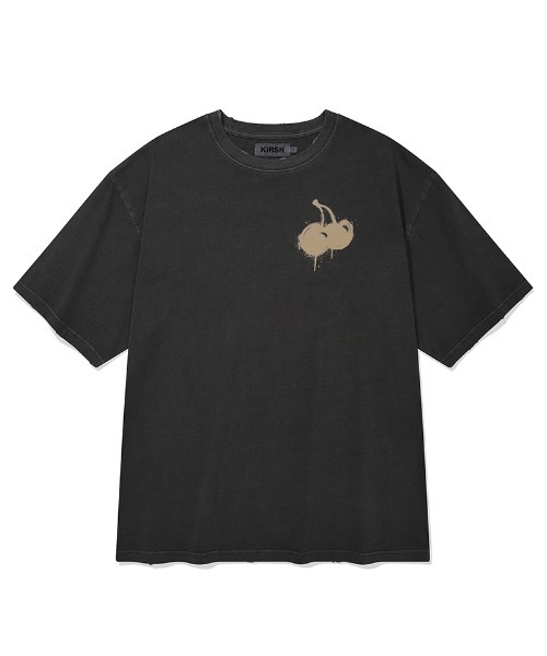 tシャツ KIRSH MELTING CHERRY PIGMENT WASHING T-SHIRT
