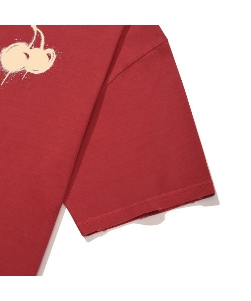 ★KIRSH★ Melting Cherry Pigment Washed T-Shirt Red tシャツ KIRSH MELTING CHERRY PIGMENT WASHING T-SHIRT