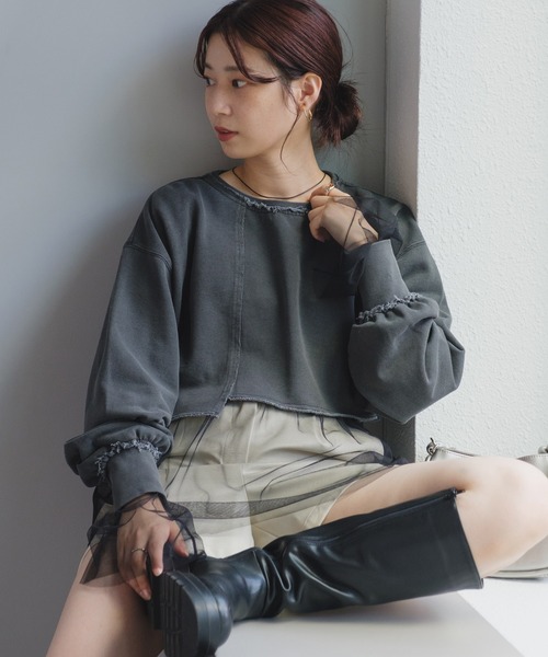 [Kastane] тренировочный cut and sewn S слоновая кость женский 