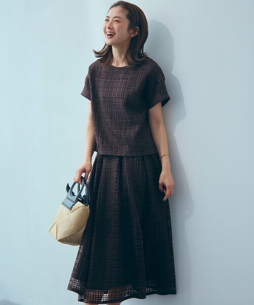 23区（ニジュウサンク） ブラウス シャツ 半袖 「洗える」Broche