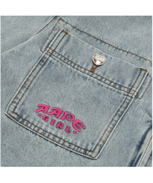 AAPE BY A BATHING APE ブラウス シャツ ZIP UP SHORT SLEEVE