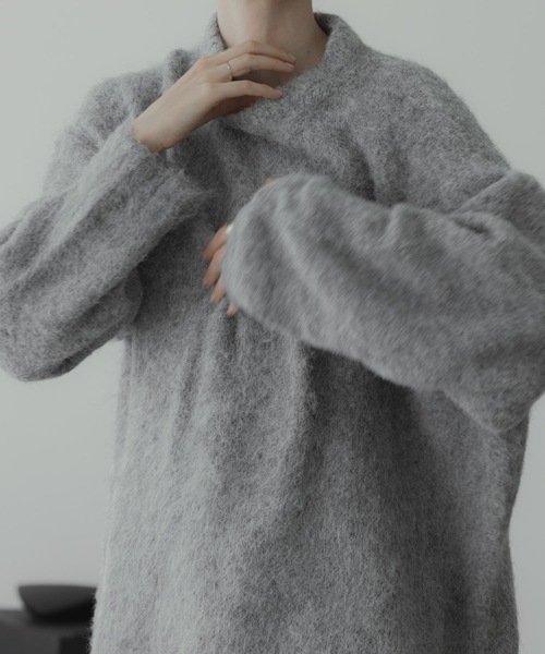 「remer」 長袖ニット LARGE ブラック メンズ_画像4