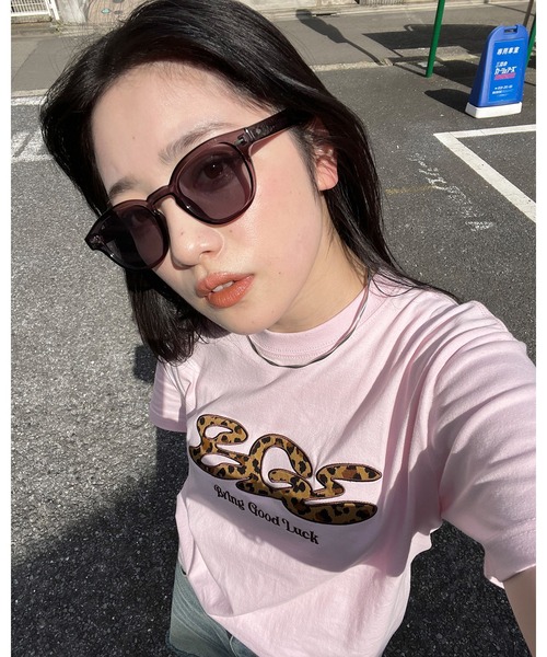BGL tシャツ LEOPARD LOGO TEE / ヒョウ柄 / レオパード / アップリケ