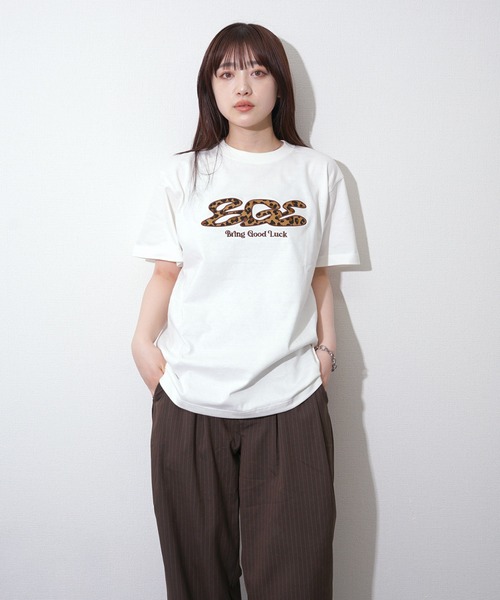 Babylclub ベベメクルヒョウ柄 レオパードロゴTシャツ Babylclub