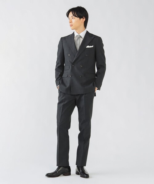冬味　BEAMS HEART スーツ　上下セット BEAMS HEART セットアップ ソリッド ダブル スーツ（S〜XL