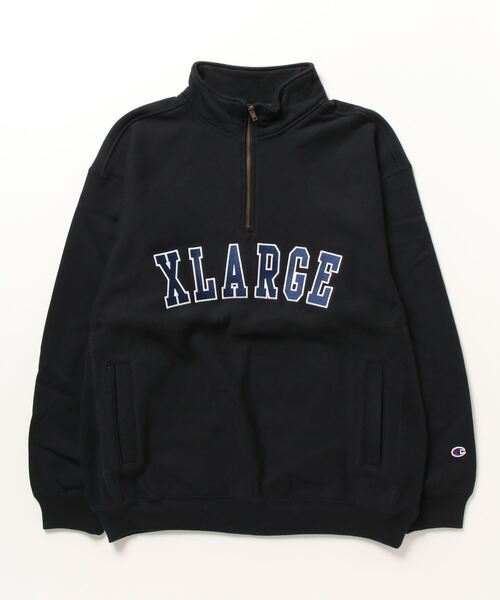新品　Champion ブラック スウェット X-LARGE Champion 「Champion」 スウェットカットソー X-LARGE ブラック