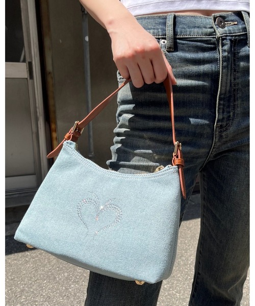 BEP HEART RHINESTONE バッグ　マウジー　ブラックア MOUSSY | BEP HEART RHINESTONE バッグ (すべて ) |SHEL'TTER