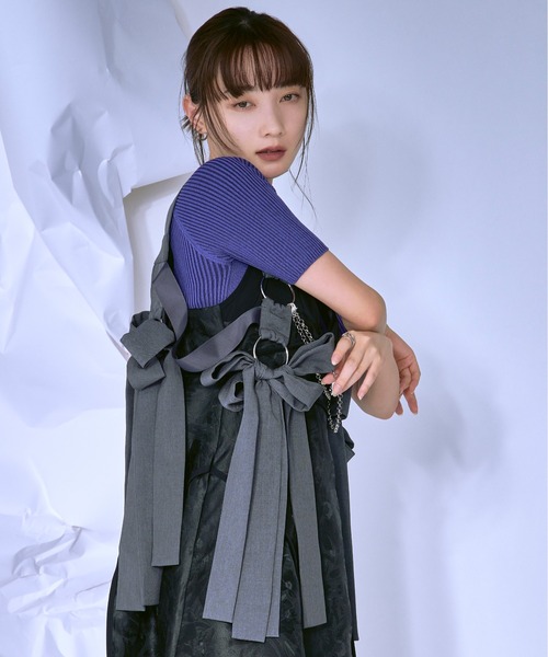 Ezick ベルト Ribbon noir 2way プリーツメロウハーネス