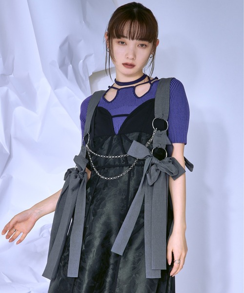 ちみーHeart Patch Dress 黒S Ezick レディースファッション（色：ブラック系）｜ファッション