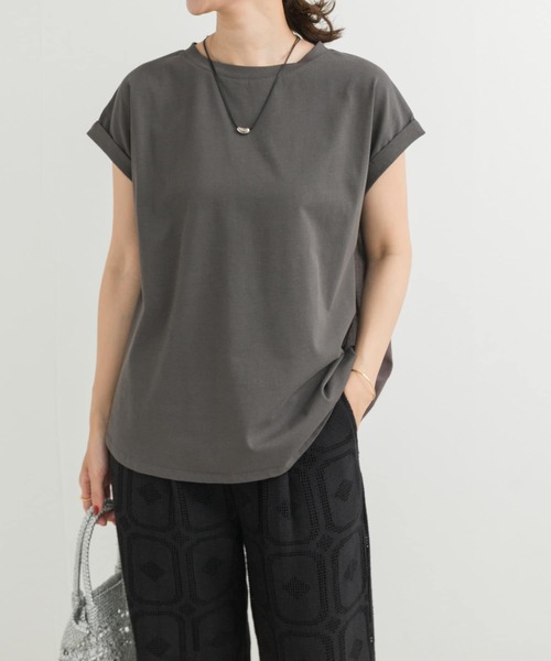 tシャツ 布帛ドッキングプルオーバー レディース le.coeur blanc tシャツ 布帛ドッキングプルオーバー レディース