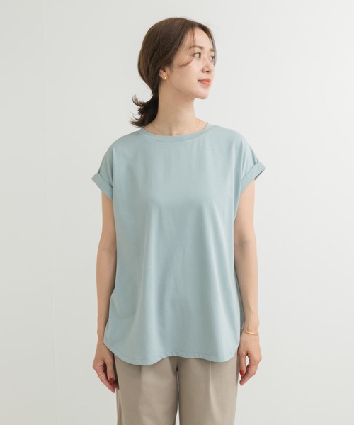 tシャツ 布帛ドッキングカットソー レディース URBAN RESEARCH DOORS tシャツ シャーリング布帛ドッキング
