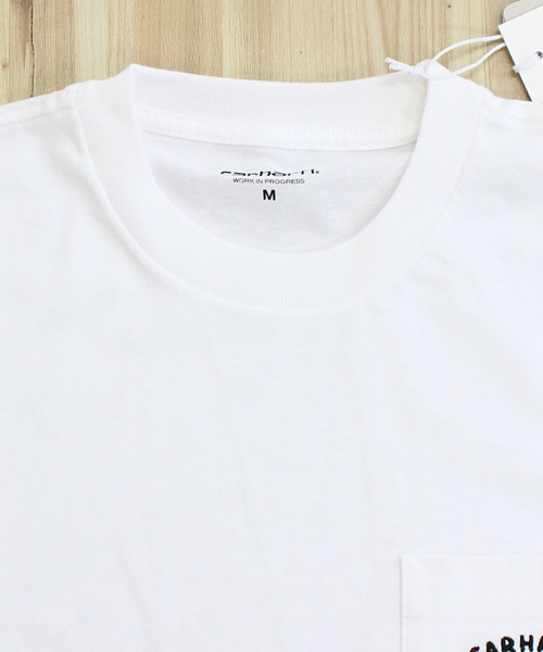 【送料&関税込】Carhartt White Cotton S/s Fragment Pocket T- Carhartt カーハート WIP S/S フラグメント ポケットTシャツ S/S
