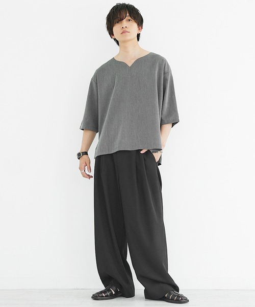 MinoriTY（マイノリティ） tシャツ 「MinoriTY」フェイクリネン素材