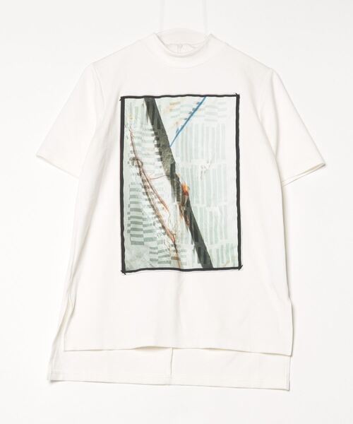「UN3D.」 半袖Tシャツ 36 ホワイト レディース