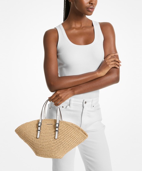 国内買付 ★Michael Kors★ ISA ハンドクロシェ トート スモール MICHAEL KORS トートバッグ ISA ハンドクロシェ トート スモール