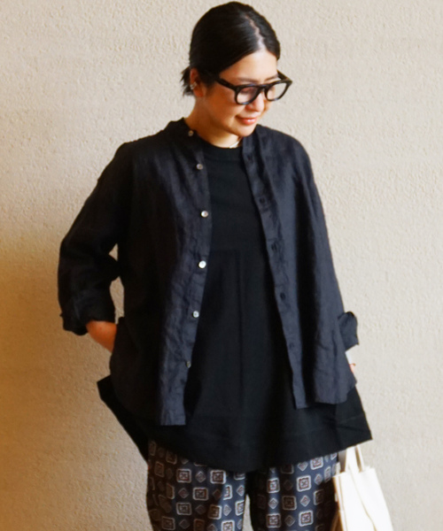 「JOURNAL STANDARD LUXE」 長袖ブラウス FREE ブラック レディース
