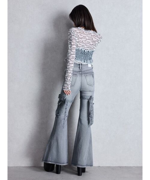 GYDA（ジェイダ） tシャツ GYDAデニムシアードッキングトップス