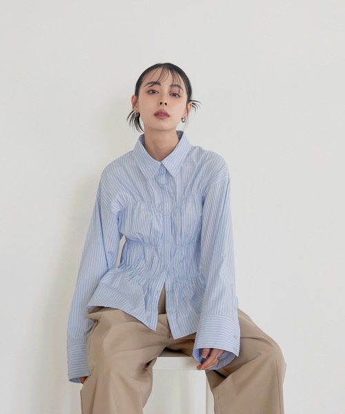 「LIAN」 7分袖シャツ FREE ブルー レディース LIAN 「LIAN」 長袖シャツ FREE ブルー系その他 レディース