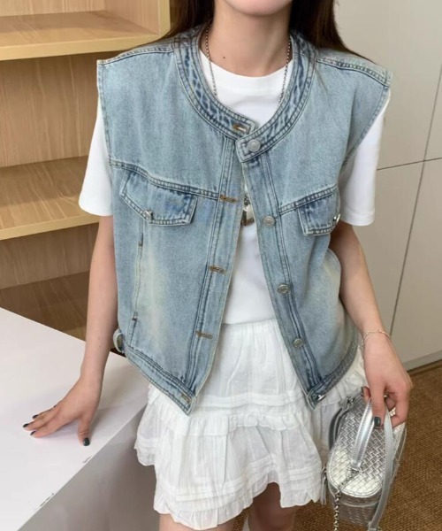 さくらこ★ D&G デニムジャケット　ベスト　Gジャン さくらこ☆ 様専用D&G デニムジャケット ベスト Gジャン