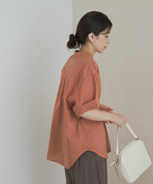 製品染めロールスリーブブラウス URBAN RESEARCH DOORS ブラウス シャツ 製品染めロールスリーブ