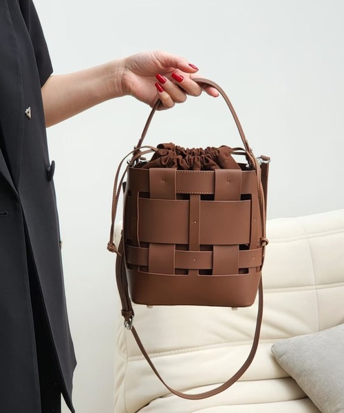Tomieco（トミエコ） ショルダーバッグ バッグ LEATHER 編み込み