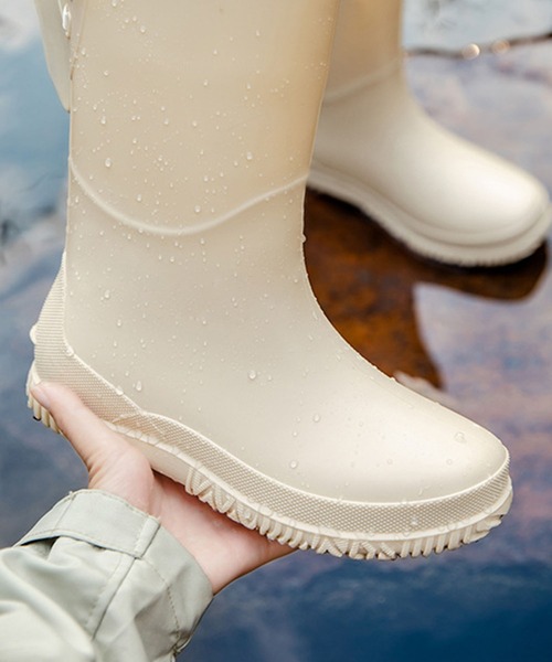 Moon Boot リボン レインブーツ ベージュ 全品11%オフCP!24H限定]レインブーツ レディース レインシューズ